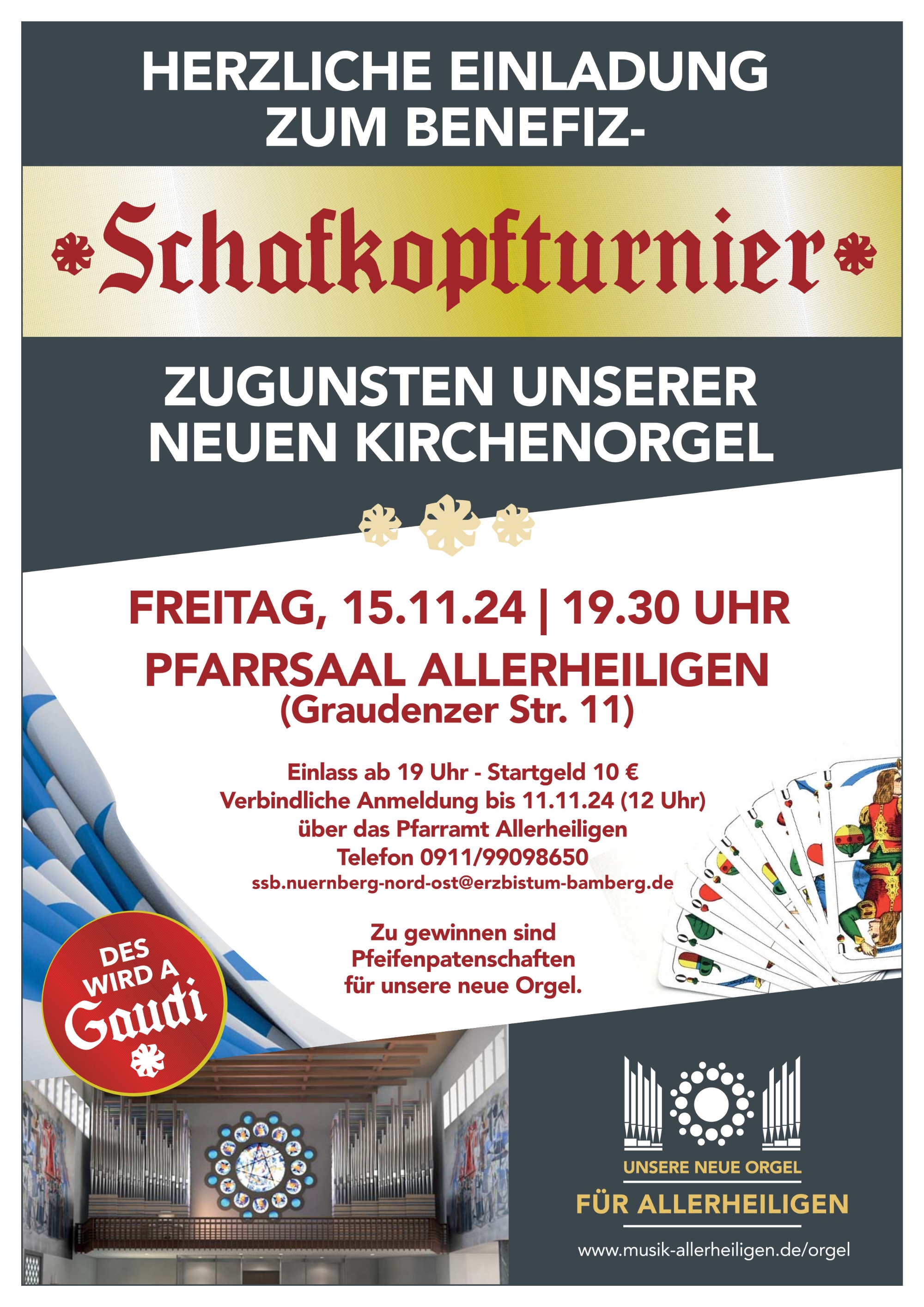 Benefiz-Schafkopf-Plakat