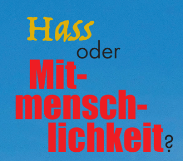 Hass oder Mitmenschlichkeit Titelbild