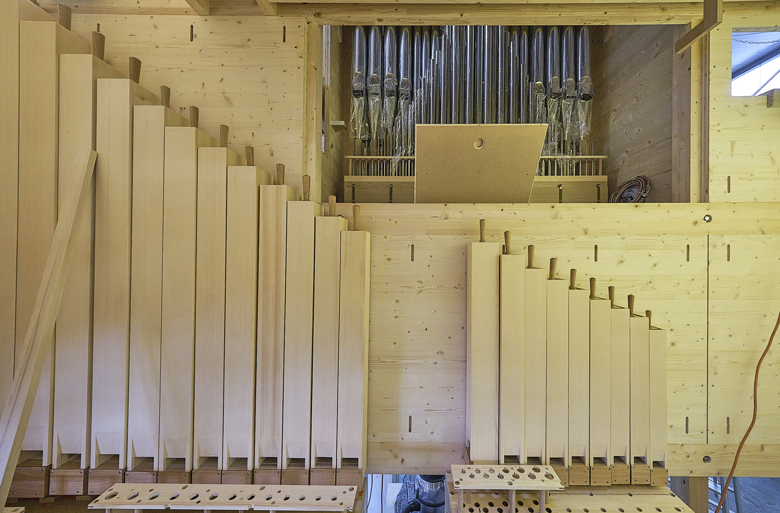 Weimbs-Orgel im Entstehen