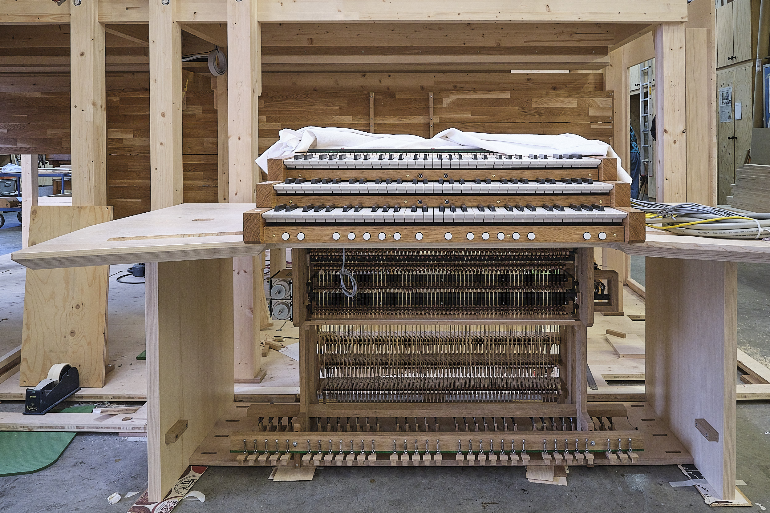 Weimbs-Orgel im Entstehen